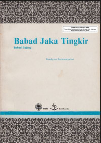 Image of Babad Jaka Tingkir : Babad Pajang